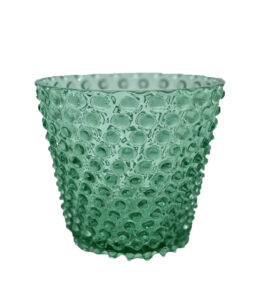 Váza, Svietnik, Kvetináč, Misa Hobnail 16cm – Ananás – beryl