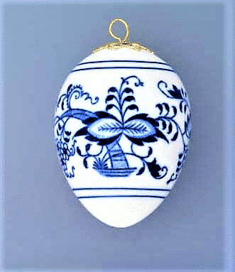 Cibulák – Veľkonočná ozdoba – vajíčko – originál cibuľový porcelán 1. akosť