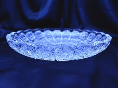 Krištálový brúsený tanier 25 cm