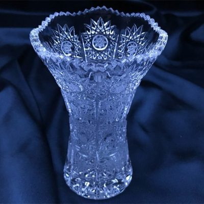 Krištáľová brúsená váza 13 cm