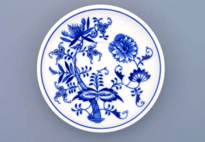 Cibulák – Šálka 0,23 l + podšálka 15,2 cm – Originálny cibuľový porcelán I. akosť