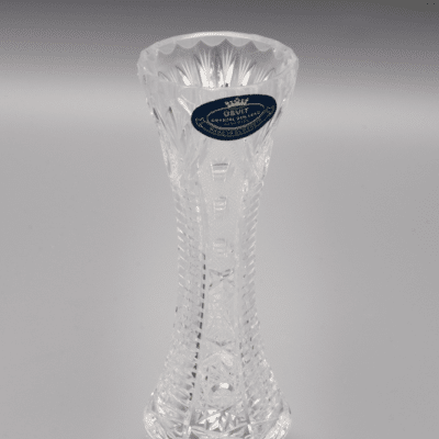 Krištáľová brúsená váza ÚSVIT 15 cm