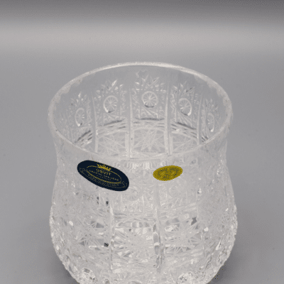 Krištáľová brúsená váza ÚSVIT 10 cm