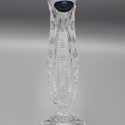 Krištáľová brúsená váza ÚSVIT 18 cm