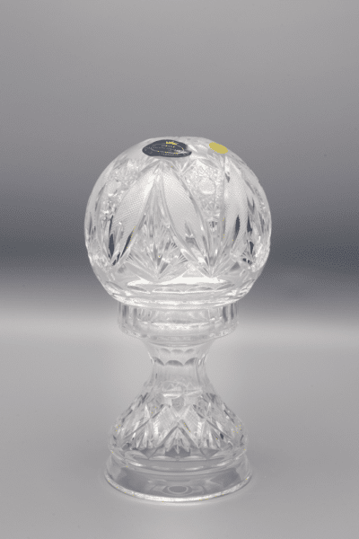 Krištáľová brúsená dekorácia lopta ÚSVIT 18,5 cm