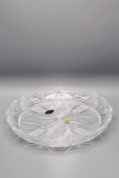 Krištáľový brúsený tanier ÚSVIT 27 cm