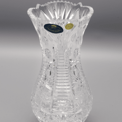Krištáľová brúsená váza ÚSVIT 20 cm