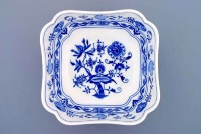 Cibulák – Misa šalátová 4-hranná vysoká 21 cm – originál cibuľový porcelán I. akosť