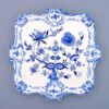 Cibulák – Podnos reliéfny s uškami 35 x 35 cm – originálny cibuľový porcelán 1. akosť