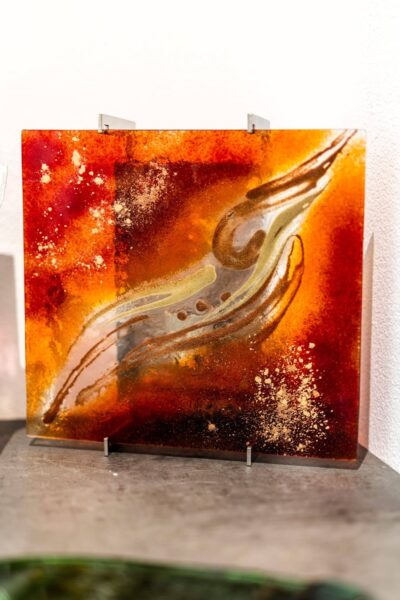 Umelecké sklo Veronika Rusňáková 27x25 cm - Image 2
