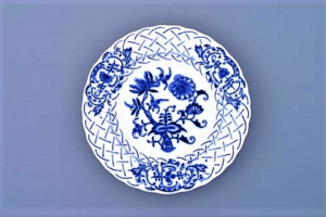 Cibulák – Tanier reliéfny 15 cm – originál cibuľový porcelán 1. akosť
