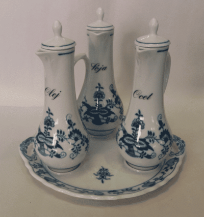 Cibulák – Karafová súprava – originálny cibuľový porcelán 1. akosť