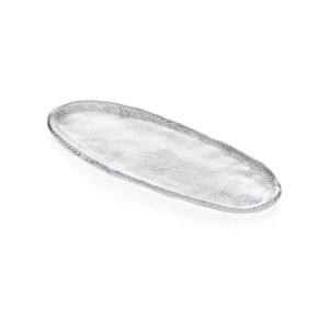 Podnos oválny DIAMAN číry 34 x 15 cm H2 cm