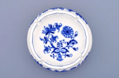 Cibulák – Popolník okrúhly 13 cm – originál cibuľový porcelán 1. akosť