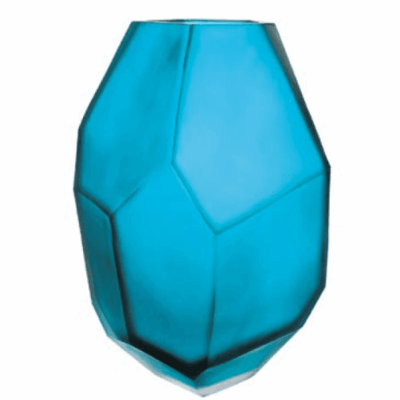 Váza Iceglass 30 cm nebeská modrá