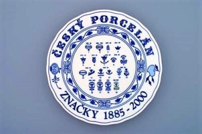 Cibulák – Tanier história značiek 26 cm – originálny cibuľový porcelán 1. akosť