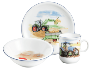 Detský porcelán 3 dielna sada TRAKTOR