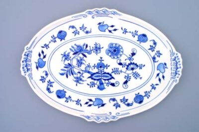 Cibulák – Podnos oválny 39 x 27 cm – originál cibuľový porcelán 1. akosť