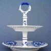Cibulák – Etažér 2-dielny prelamovaný 18+24 cm – originál cibuľový porcelán 1. akosť