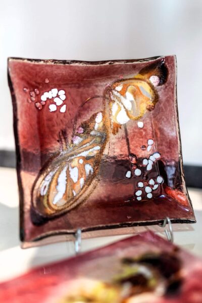 Umelecké sklo Veronika Rusňáková 18x18 cm - Image 2