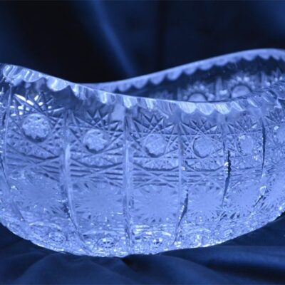 Krištálová brúsená miska 20 cm