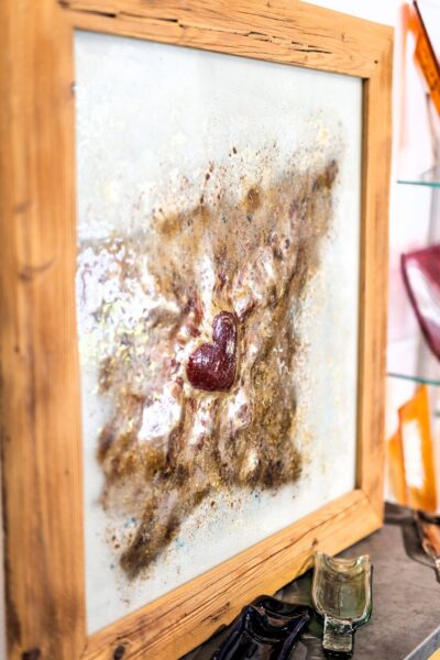 Umelecké sklo Veronika Rusňáková 90x90 cm - Image 2