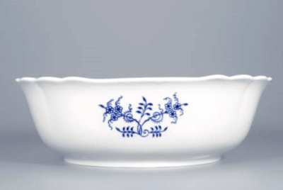 Cibulák – Misa šalátová 4-hranná 26 cm – originálny cibuľový porcelán 1. akosť