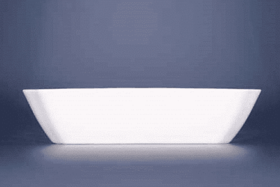Cibulák – Misa šalátová 4-hranná 15 cm – originálny cibuľový porcelán 1. akosť