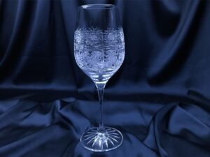 Krištálové brúsené poháre 350 ml set 6 kusov