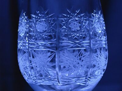 Krištálové brúsené poháre 350 ml set 6 kusov - Image 2