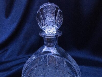 Krištáľová brúsená whisky fľaša 700 ml