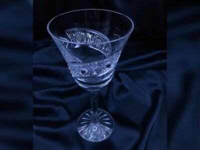 Krištálové brúsené poháre 220 ml set 6 kusov Swarovski