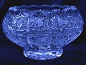 Krištálová brúsená miska 15 cm