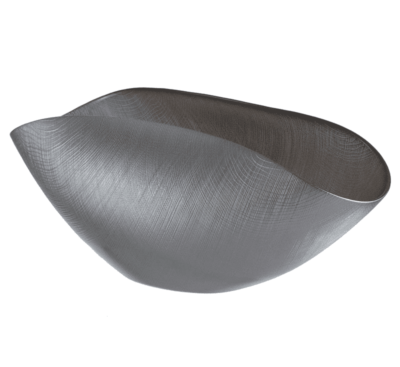 Misa BURA metalicky sivá 38x11 cm