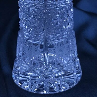 Krištáľová brúsená váza 13 cm
