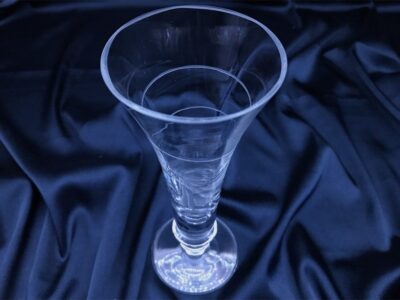 Krištáľová brúsená váza 20 cm