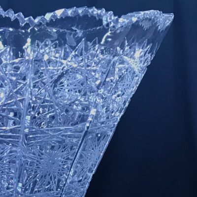Krištáľová brúsená váza 49,5 cm